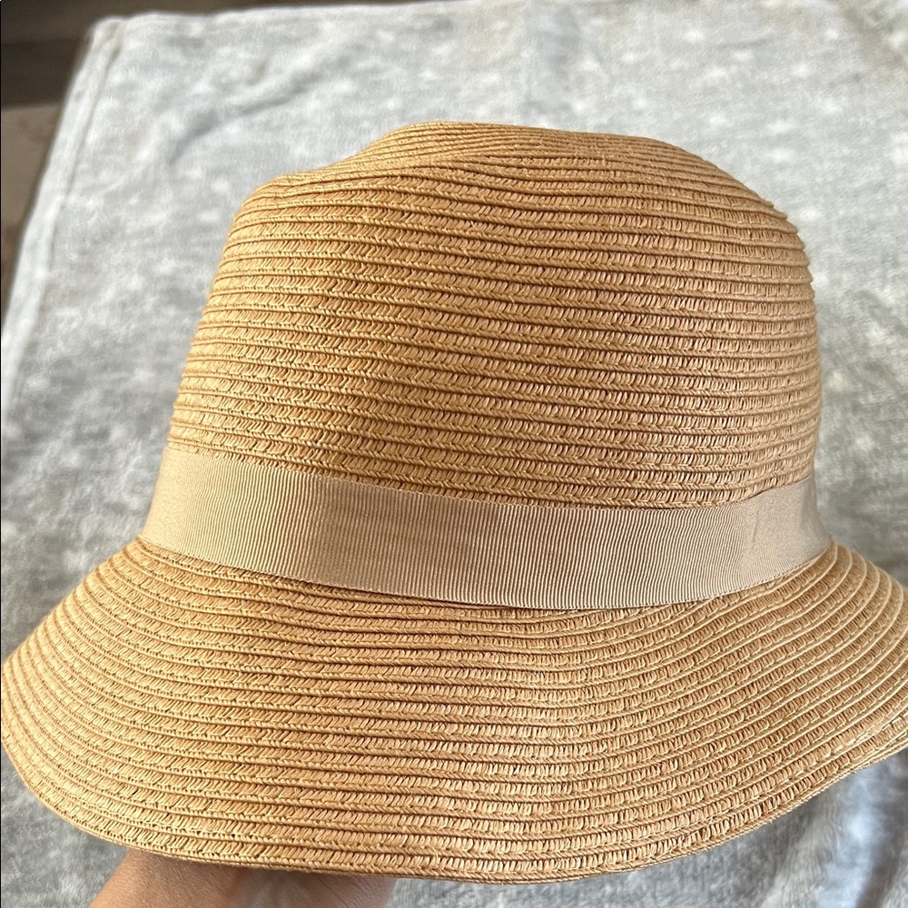 August Hats Tan Floral Accent Women's Hat - Picture 2 of 7